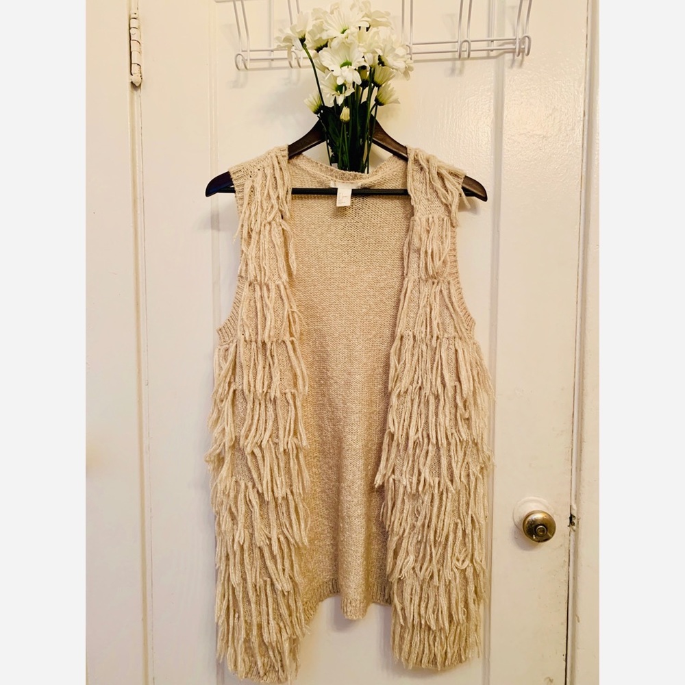 H&M Knit Fringe Vest